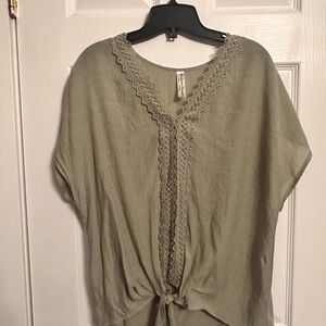 Elegant Lace Trim Women’s Top